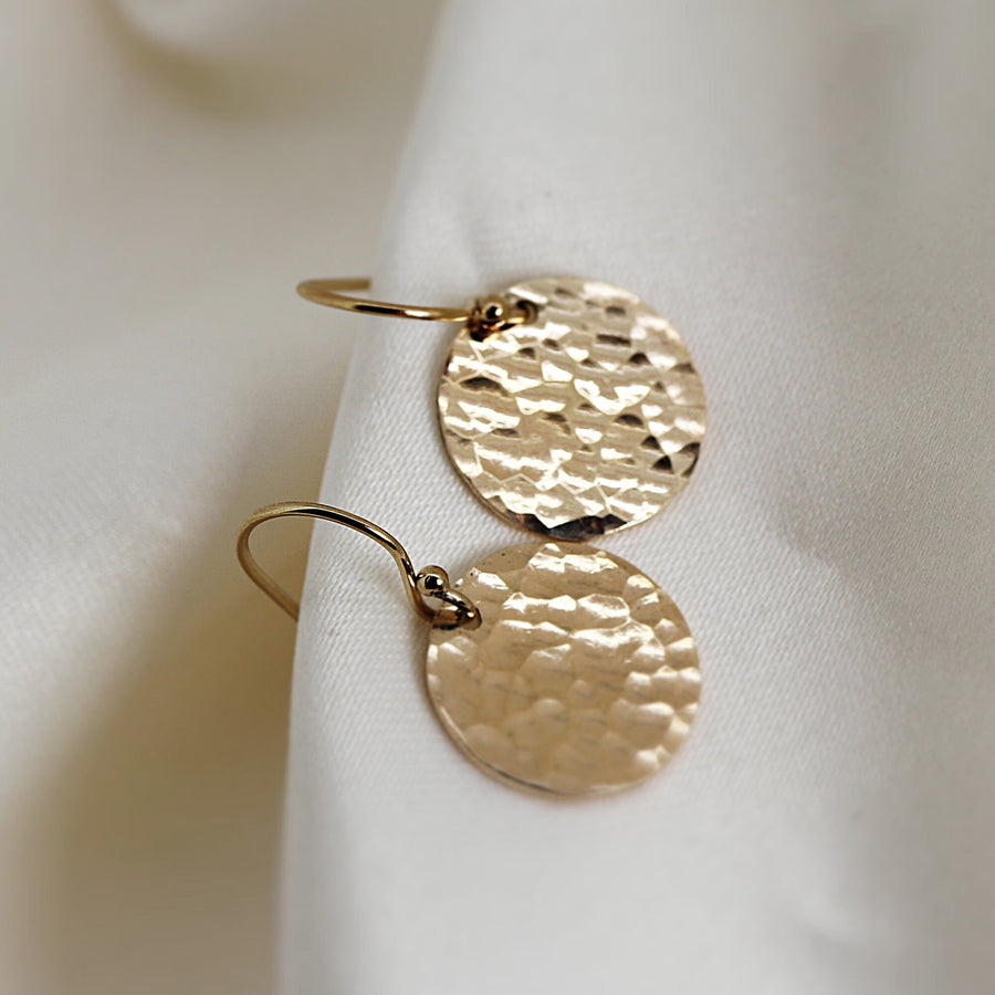 Hammered Gold Trio Drop Earrings, Boho Jewellery, for Her, Womens Gift -  Etsy